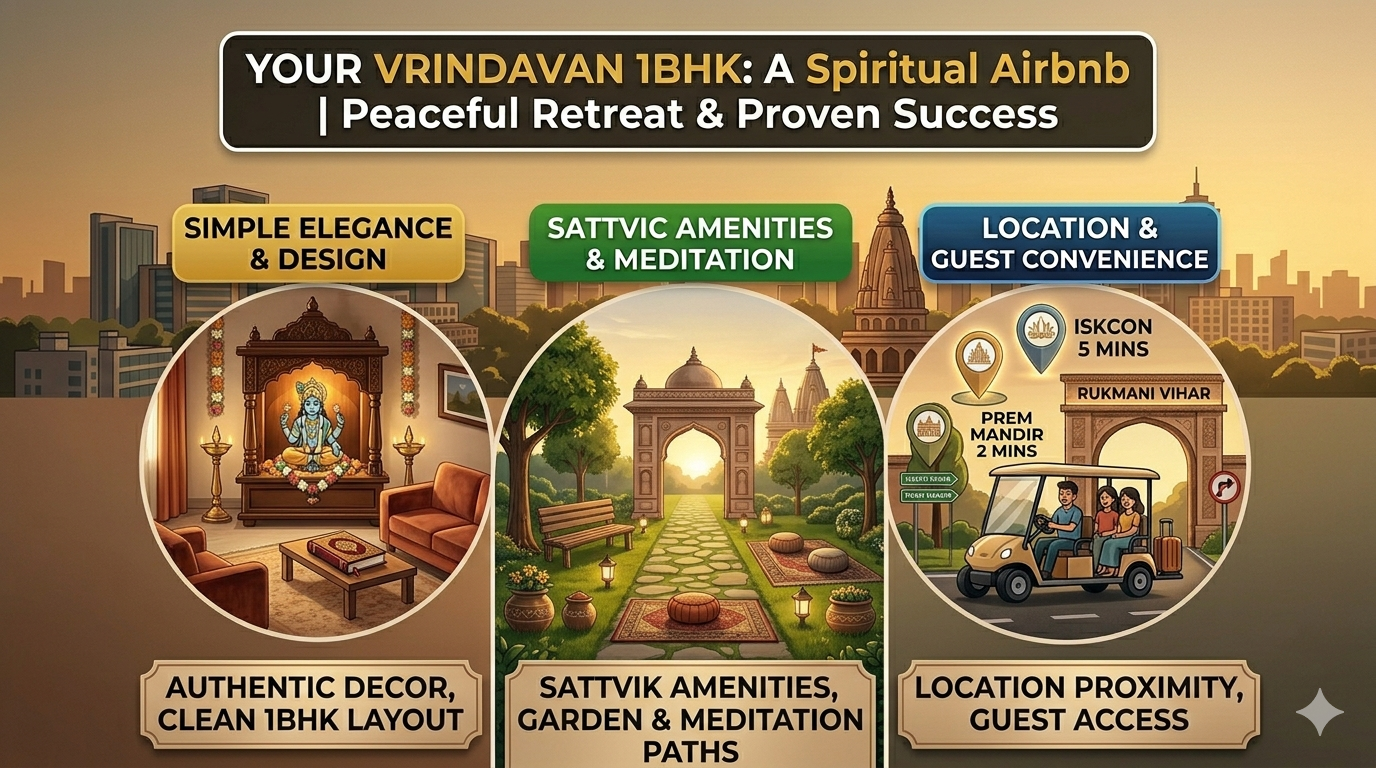 Transforming Your 1BHK in Vrindavan into a Spiritual Airbnb